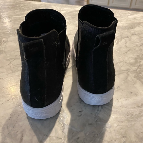 Black calf hair slip on high tops size 8/8.5 - Picture 3 of 4